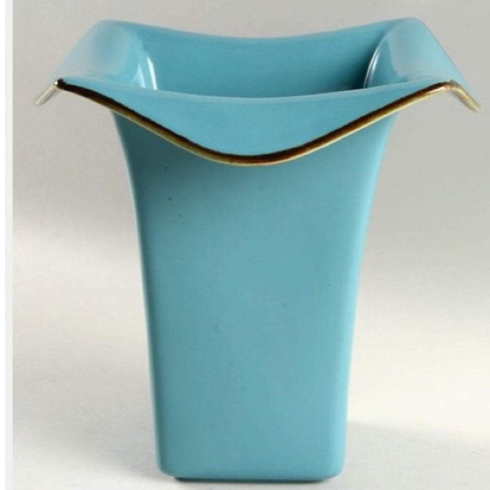 SLAH Toscana Collection Turquoise Vase EUC 9” H